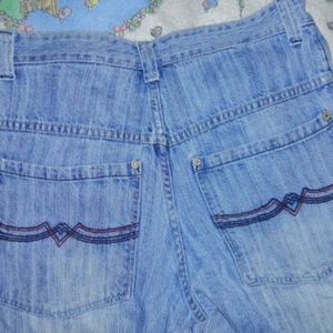 Vintage Wide-Leg Denim Jeans